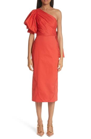 Women's Johanna Ortiz One-shoulder Sheath Dress - Red