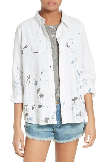 Women's The Great. The Campus Shirt - White