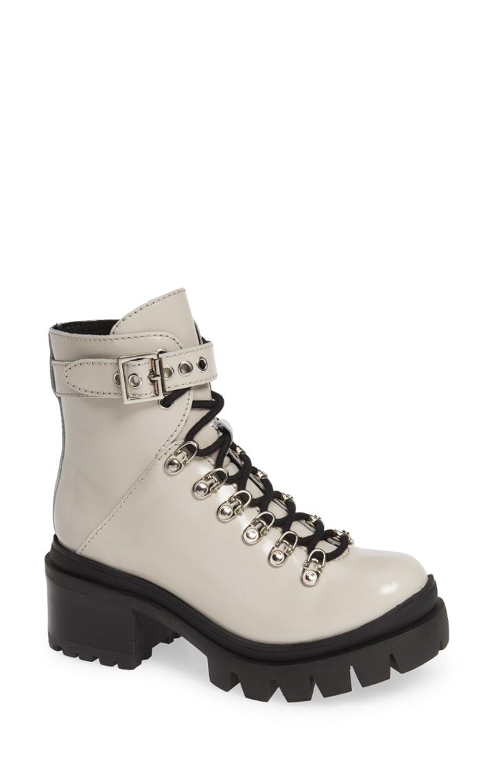 Women's Jeffrey Campbell Czech Lace-up Boot M - Ivory