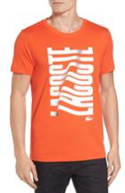 Men's Lacoste Vertical Graphic T-shirt (xl) - Red