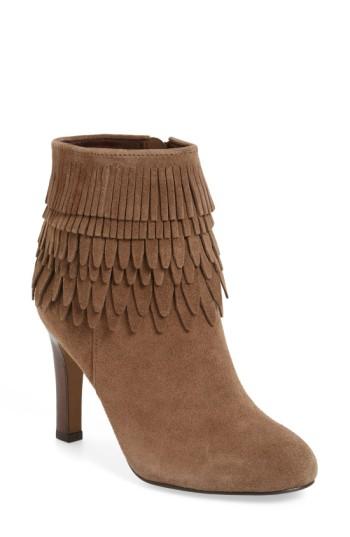 Women's Isola 'layton' Fringe Bootie .5 M - Brown
