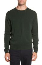 Men's Nordstrom Men's Shop Cashmere Crewneck Sweater, Size - Green
