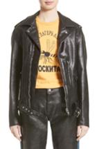 Women's Junya Watanabe Faux Leather Moto Jacket - Black