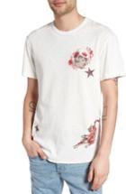 Men's True Religion Brand Jeans Shirttail Hem T-shirt - White