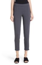 Women's Eileen Fisher Slim Stretch Cotton Pants, Size - Grey
