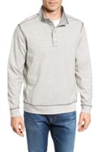 Men's Tommy Bahama Ocean Mist Quarter-snap Pullover, Size - Black