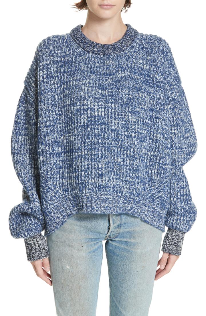 Women's & Daughter Mavie Chunky Wool & Cashmere Sweater - Blue
