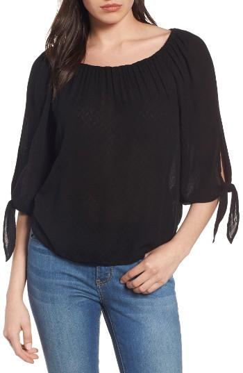 Women's Velvet By Graham & Spencer Split Sleeve Peasant Top