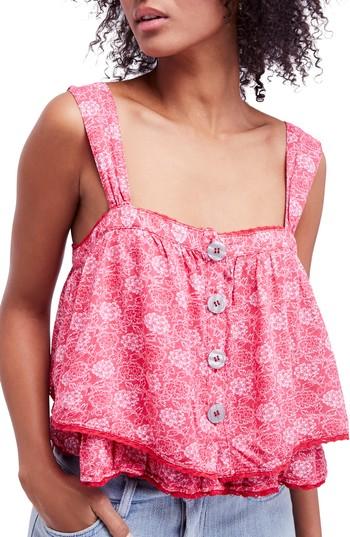 Women's Free People Sweet Caroline Tank - Red