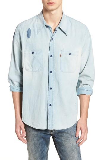 Men's Levi's Vintage Clothing 1960s Chambray Worker Shirt - Blue
