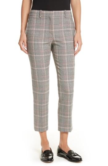 Women's Theory Treeca 2 Plaid Crop Trousers