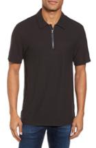 Men's James Perse Zip Placket Polo (s) - Burgundy