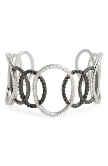 Women's Armenta New World Large Open Circle Link Cuff