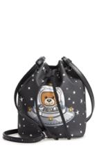 Moschino Ufo Teddy Mini Bucket Bag - Black