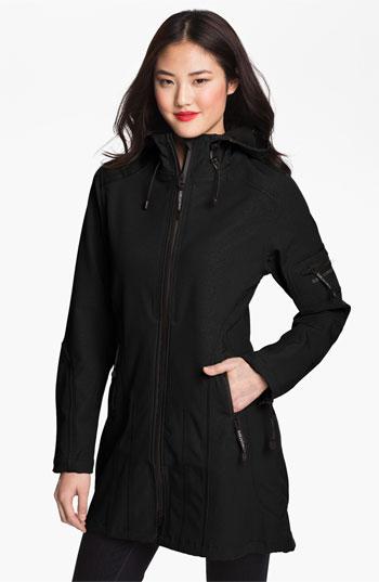 Women's Ilse Jacobsen Rain 7 Hooded Water Resistant Coat