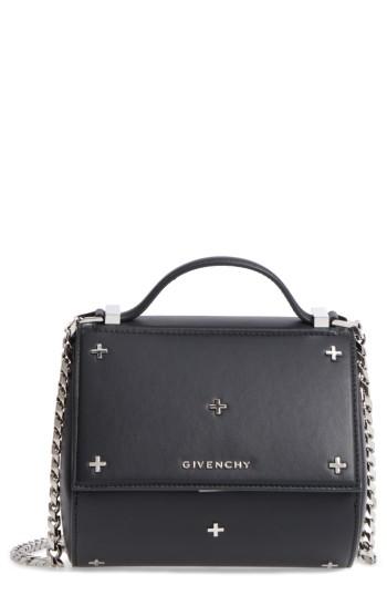 Givenchy Pandora Metal Cross Leather Satchel -