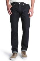 Men's Wrangler Spencer Selvedge Slim Straight Leg Jeans X 32 - Blue