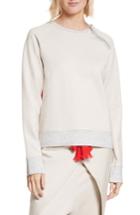 Women's Neverbefore Zip Combo Sweatshirt - Beige