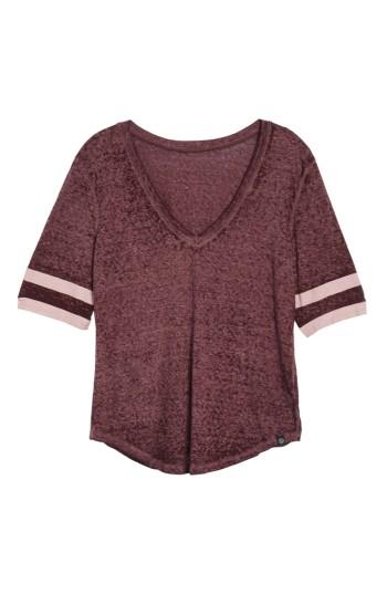 Women's Treasure & Bond Sporty Tee - Burgundy