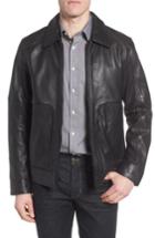 Men's Marc New York By Andrew Marc Herrod Perforated Leather Jacket - Black