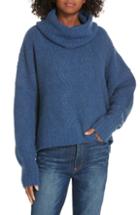 Women's Nordstrom Signature Cable Cashmere Blend Sweater - Blue