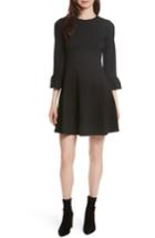Women's Kate Spade New York Ponte Knit Fit & Flare Dress, Size - Black