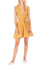 Women's Faithfull The Brand Bari Tie Waist Linen Dress