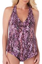 Women's Magicsuit Snake Charmer Taylor Tankini Top - Purple