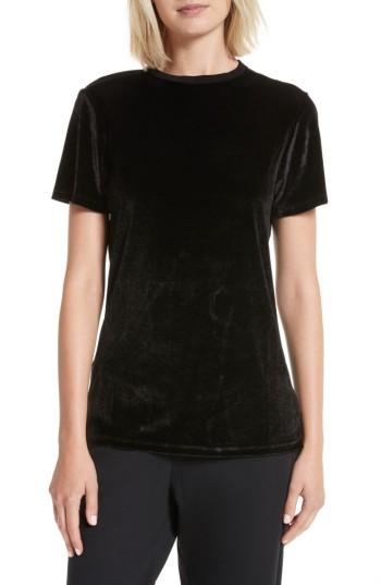Women's Ted Baker London Hilby Velvet Tee - Black