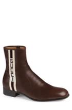 Men's Gucci Stripe Leather Boot Us / 7uk - Brown