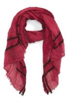 Women's Bp. Mixed Media Stripe Scarf, Size - Red