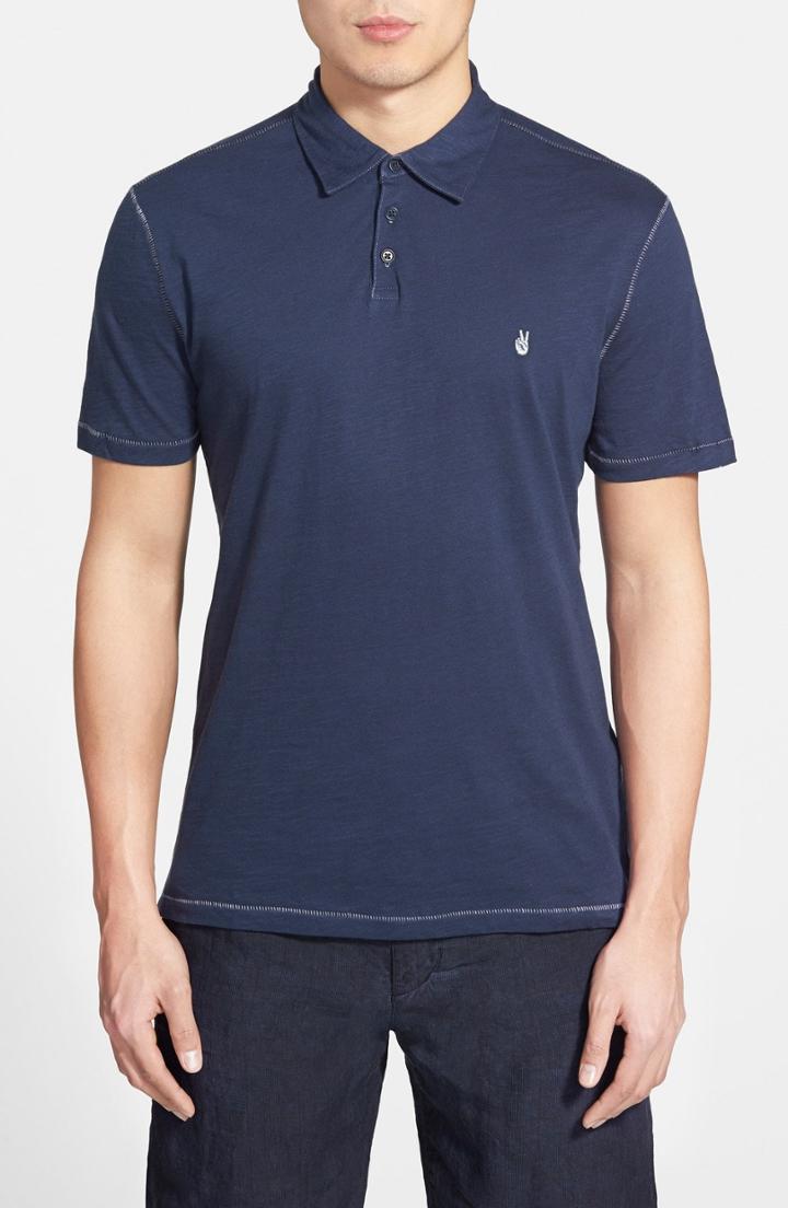 Men's John Varvatos Star Usa Slim Fit Polo, Size - Blue