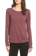Women's N:philanthropy Darcia Lace-up Tee - Burgundy