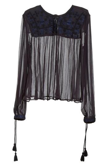 Women's Free People Retro Sheer Blouse