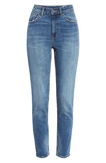 Women's La Vie Rebecca Taylor High Waist Straight Leg Jeans - Blue