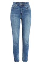 Women's La Vie Rebecca Taylor High Waist Straight Leg Jeans - Blue