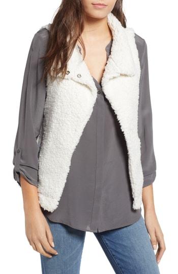 Women's Dylan Frosty Faux Shearling Vest - Ivory