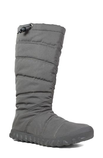 Women's Bogs Puffy Insulated Waterproof Boot M - Grey