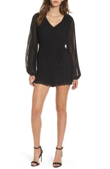 Women's Astr The Label Roseanne Romper - Black