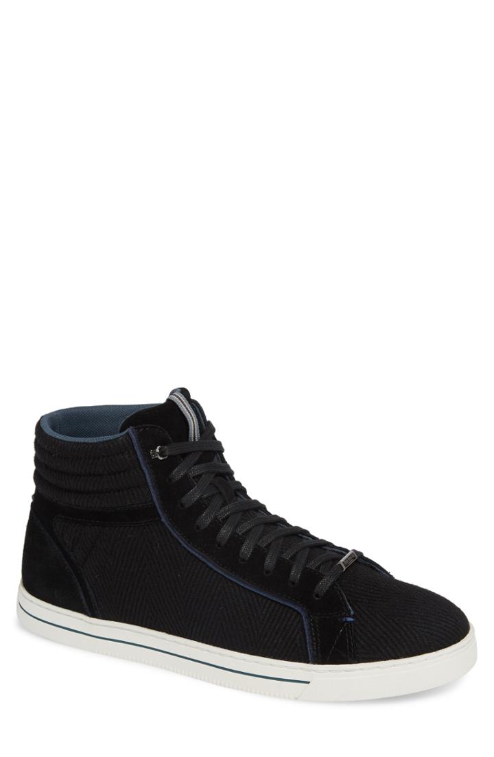 Men's Ted Baker London Luckan High Top Sneaker .5 M - Black