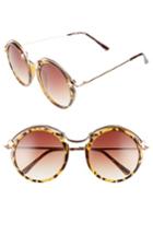 Women's Spitfire A-teen Round Sunglasses - Tortoise/ Gold/ Brown