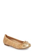 Women's Vionic 'minna' Leather Flat .5 M - Beige