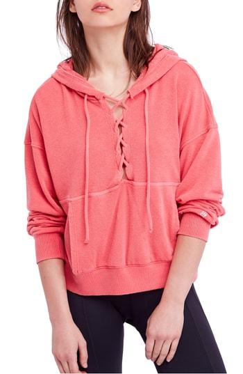 Women's Free People Believer Hoodie - Pink