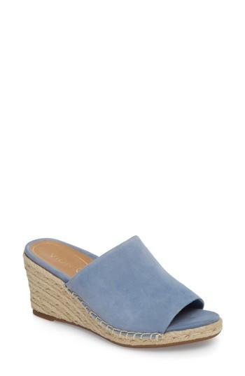 Women's Vionic Kadyn Espadrille Wedge Sandal M - Blue