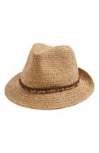 Women's Steve Madden Woven Panama Hat - Beige