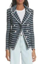 Women's Veronica Beard Carroll Stripe Jacket - Blue