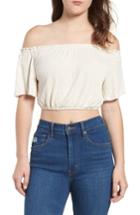 Women's Ten Sixty Sherman Tie Back Off The Shoulder Top - Beige