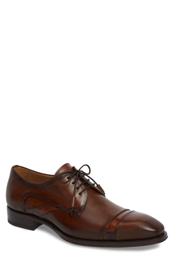 Men's Mezlan Nemesis Cap Toe Derby .5 M - Brown