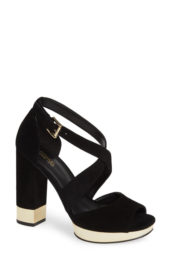 Women's Michael Michael Kors Valerie Platform Sandal M - Black