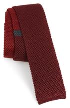Men's Salvatore Ferragamo Egeo Knit Silk Tie, Size - Red
